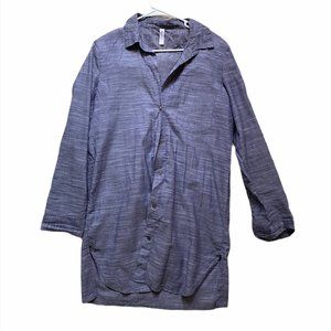 Gap Body Long Chambray Buttondown Shirt Size S